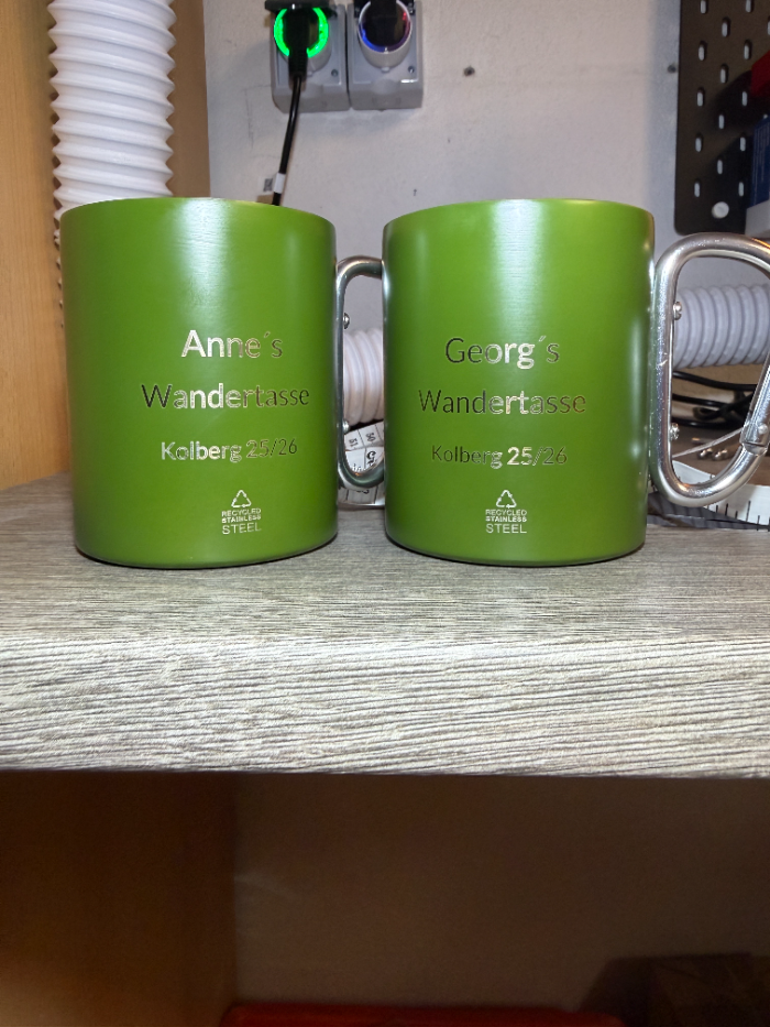 Wandertasse Gravur